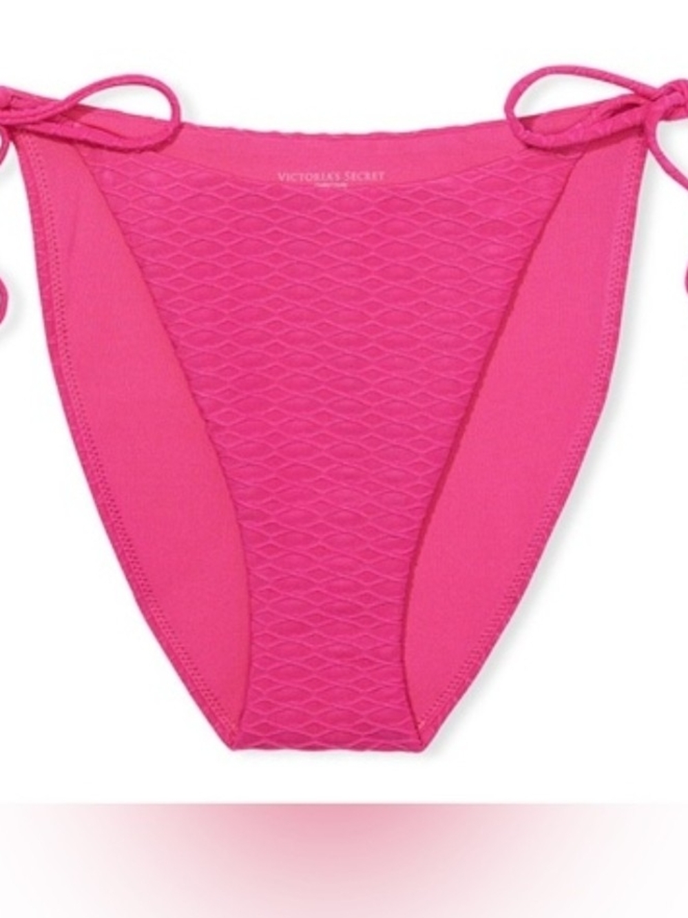 Victoria's Secret Neon Pink Tie-Side Bikini Bottom